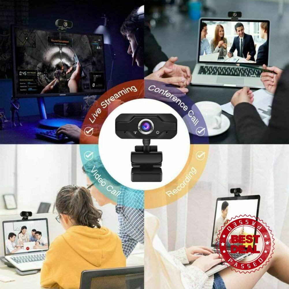 Webcam mini Full Hd 1080p T4U6 xoay tự động lấy nét cho máy tính