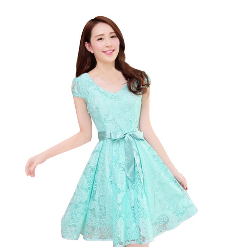 FREESHIP ĐƠN 99K_ Đầm dạ hội tay ngắn cổ chữ V | BigBuy360 - bigbuy360.vn