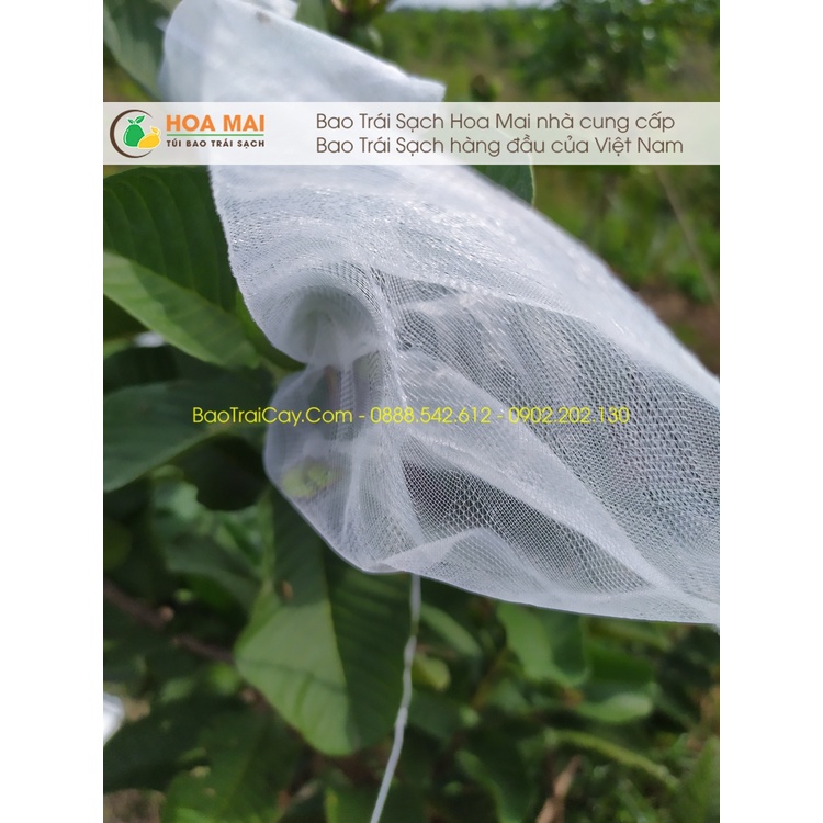 100 cái Túi bao ổi 16x18 lưới mùng - hàng chính hãng Hoa Mai