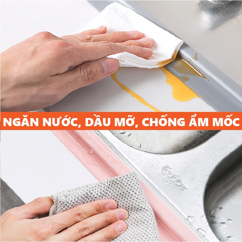 Băng keo dán viền ⭐ Băng keo chống ẩm mốc bàn ăn phòng tắm không thấm nước KINGRON