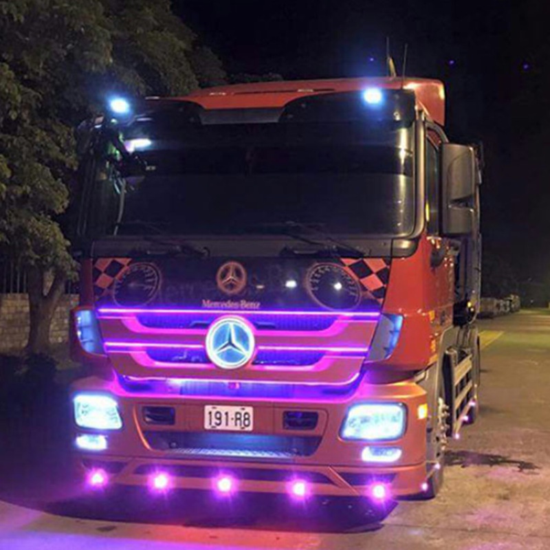 Bộ 2 Đèn led Mắt Đại Bàng drl 18mm Chống Nước Phá Sương Mù Cho Xe Hơi