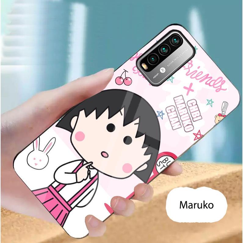 Ốp lưng Xiaomi Redmi Note 9 4G / Redmi 9T (2021) / Poco M3 mặt lưng ép kính nano chống bể hình dễ thương