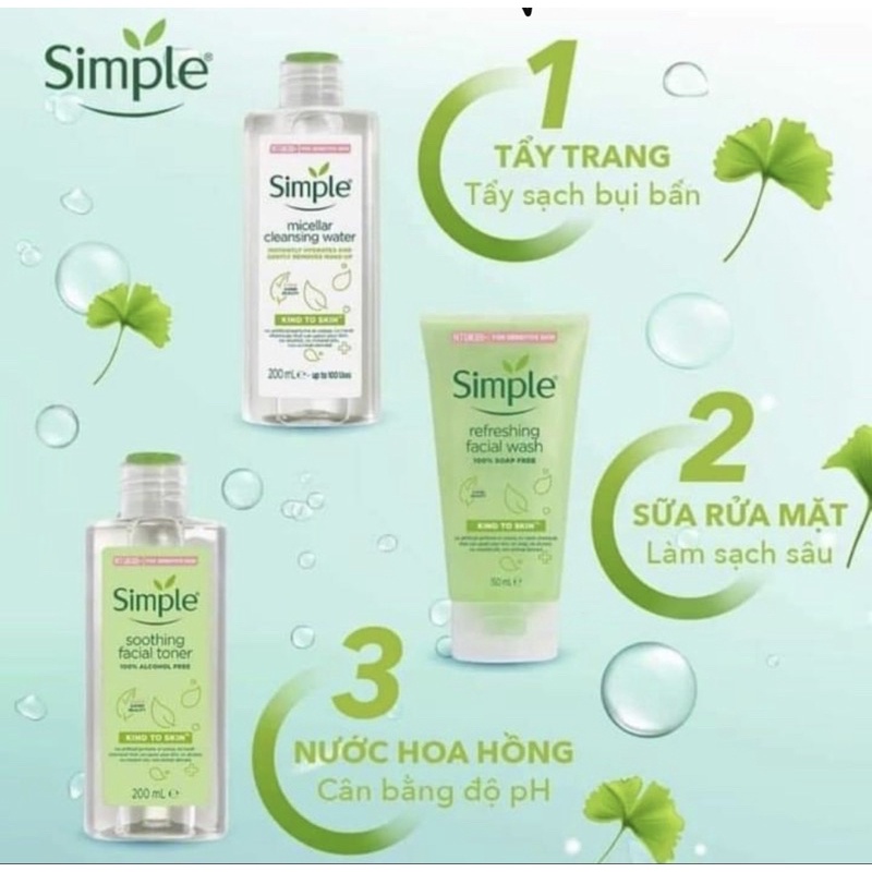 Sữa rửa mặt Simple