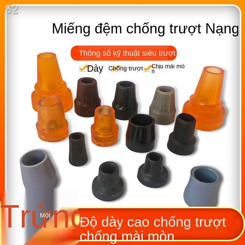 Nạng đơn và đôi 22mm19 gậy đi bộ bằng gỗ 14 tay áo bốn chân 12 cọc trekking đầu cao suW