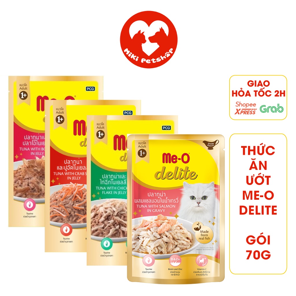 Pate Cho Mèo Pate Me-O Delite Cao Cấp Đủ Vị - Miki Petshop