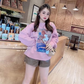 Áo nỉ Sweater Hồng Quảng Châu 🍀