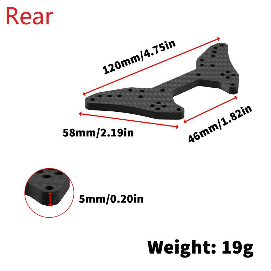 Tháp Giảm Xóc Trước Và Sau Bằng Sợi Carbon Cho Xe Hơi Điều Khiển Từ Xa ARRMA 1 / 7 6S BLX 6S BLX