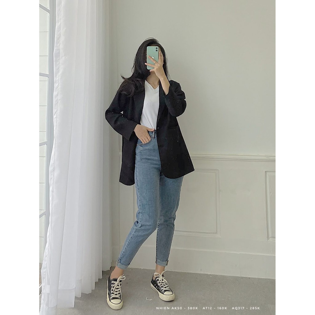 Áo Khoác Blazer Basic_ Nhiên vintage AK50