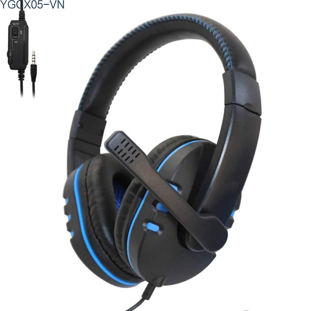 Tai Nghe Chụp Tai Có Mic Mềm Mại Cho Ps4 Laptop Mobiles