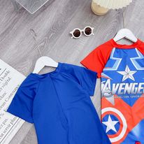 Bộ bơi siêu nhân KÈM MŨ XỊN SÒ cho bé trai - BSNN - BBSN