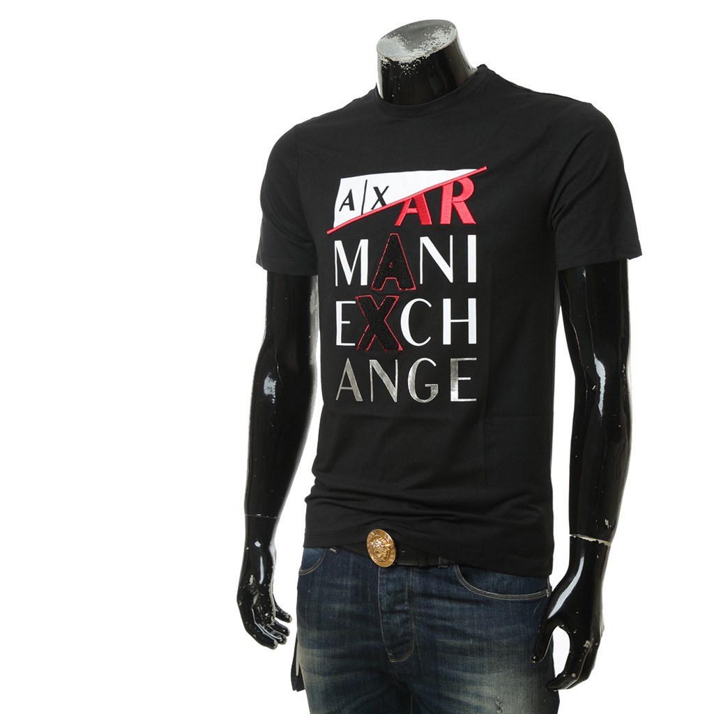 Áo Thun cotton Thoáng Khí Tay Ngắn Ax EA7 Thời Trang Cho Nam Nữ 013