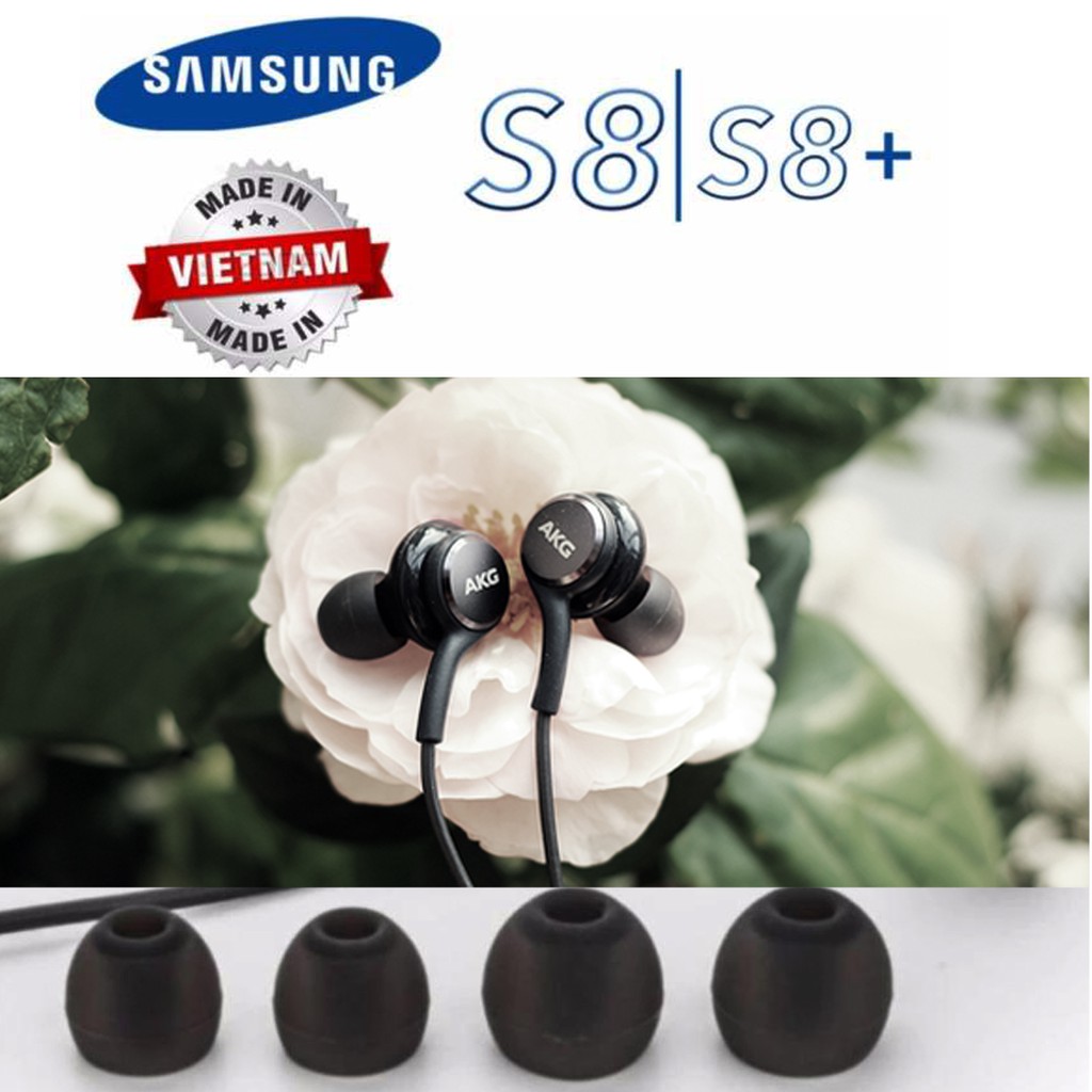 Bộ nút tai nghe Samsung Galaxy S8, S8 Plus, S9, S9 Plus AKG - Trọn Bộ 04 Nút