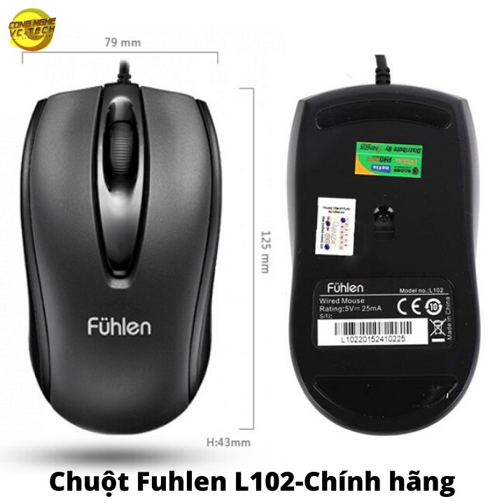 Chuột Có Dây Chuyên GAME Fuhlen L102-Hàng chính hãng