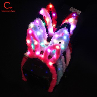 Cài Tóc Tai Thỏ Có Đèn Led Phát Sáng Độc Đáo