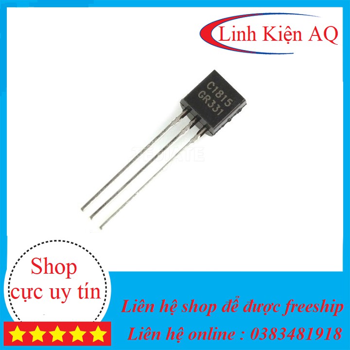 Combo 10 Transistor NPN C1815 0.15A-50V( Chân cắm TO-92)-linhkienqt