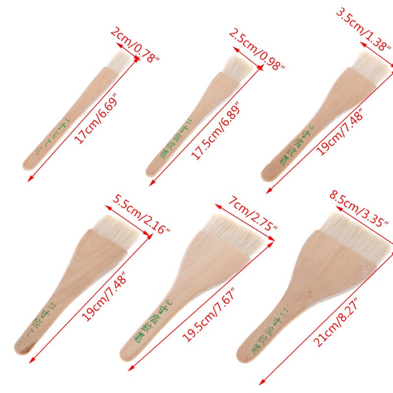 Cọ Vẽ Màu Nước Cán Gỗ Chuyên Dụng