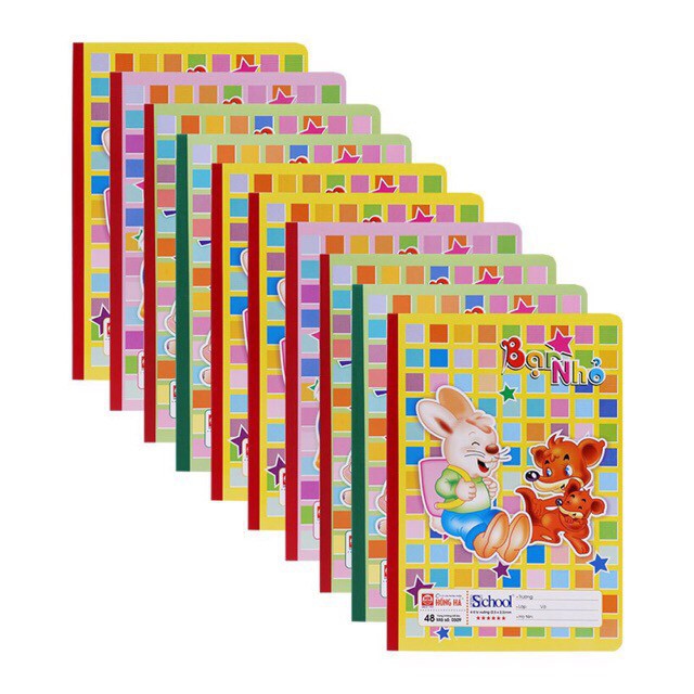 [GIÁ SỈ 8.5k/Q] 50 Quyển Vở ô ly Hồng Hà Bạn nhỏ 4 ô ly 6 sao mã 0509