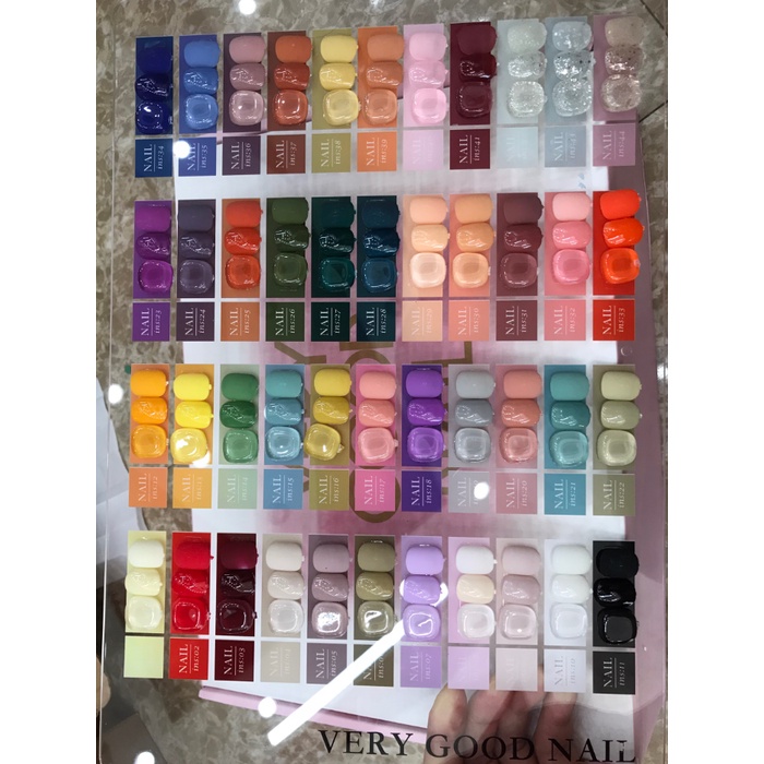 44 Màu verry good nail chai xanh-chai hồng