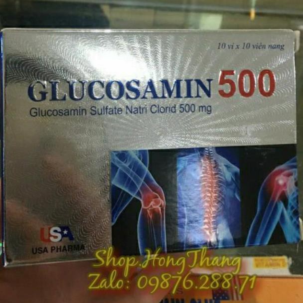 GLUCOSAMIN 500mg – Giúp xương chắc khớp khỏe, ngăn ngừa thoái hóa khớp, tái tạo mô sụn