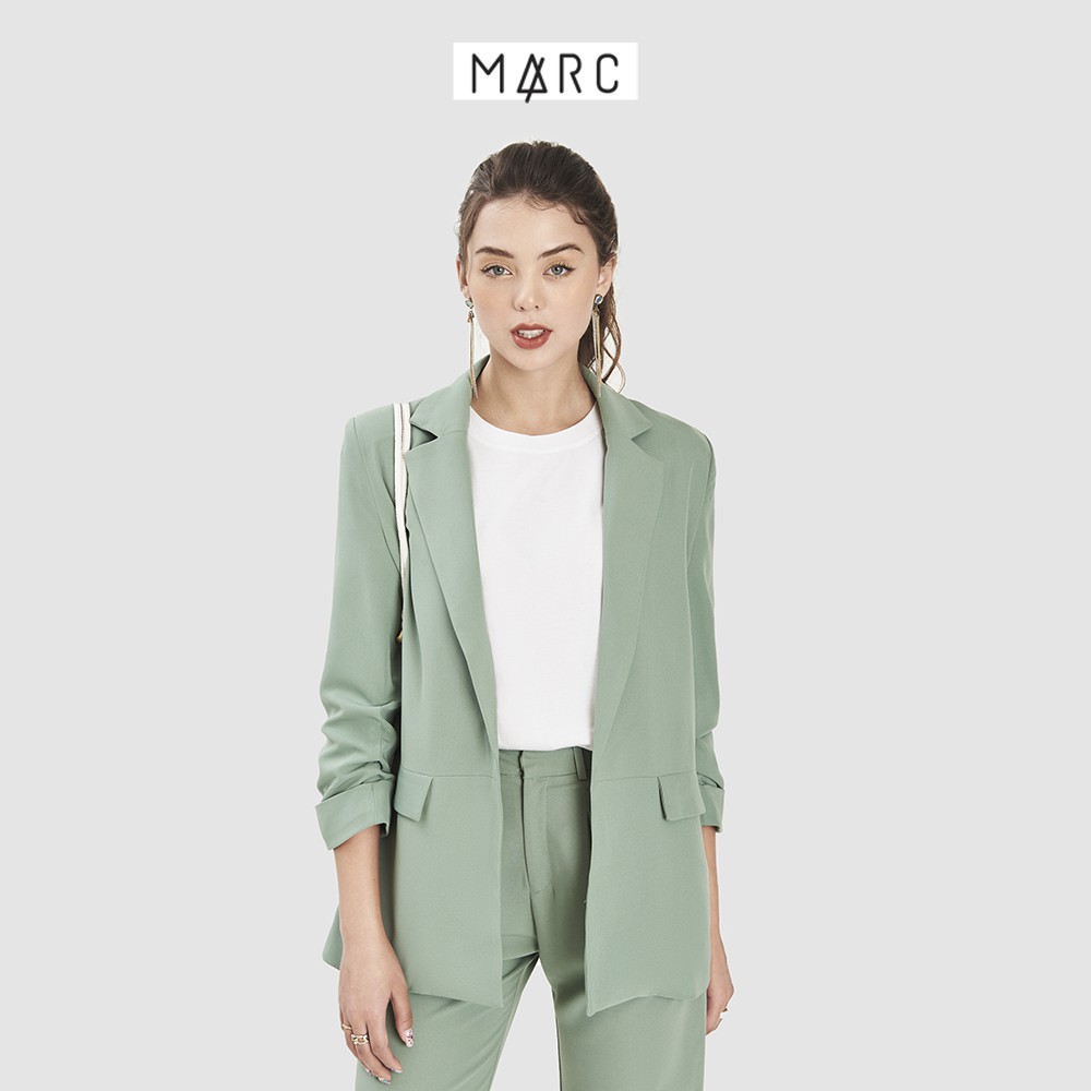 Áo blazer nữ Áo vest nữ MARC FASHION nhún xắn tay cách điệu trẻ trung FAVH043521 | BigBuy360 - bigbuy360.vn
