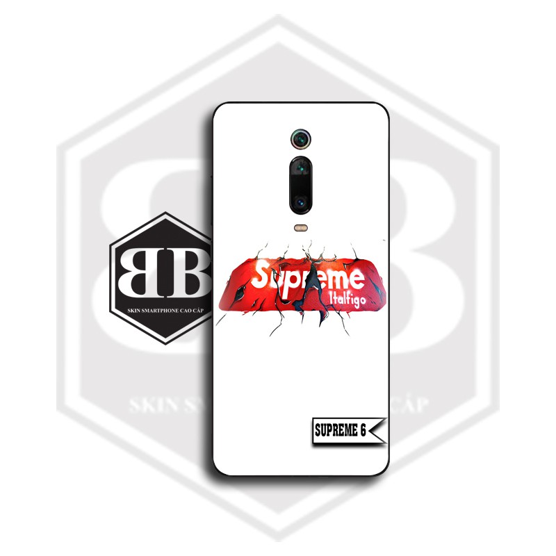 Ốp lưng kính cường lực Xiaomi Redmi Note 10 CC9 Pro / Redmi K20 Mi 9T / Mi CC9 Mi A3 Lite / Note 9 Pro Max hình supreme | BigBuy360 - bigbuy360.vn
