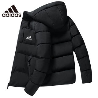 Adidas Thời Trang Mùa Đông Áo Khoác Nam Xuống Áo Khoác Nhiệt Dày Áo Tuyết Đen Parka Nam Ấm Áp Áo Khoác Ngoài