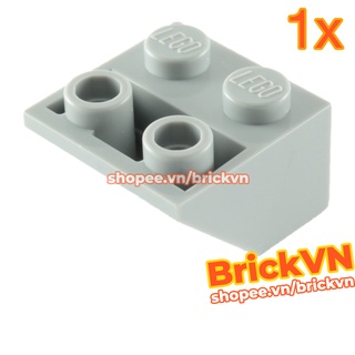 [1 Cái] LEGO Gạch 2x2 Dốc Đảo Ngược 45° Xám Nhạt ID 4211436 3660