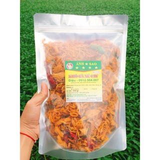 1KG KHÔ GÀ XÉ CAY LÁ CHANH ÁNH SAO LOẠI NGON CÓ GIẤY CHỨNG NHẬN ATVSTP