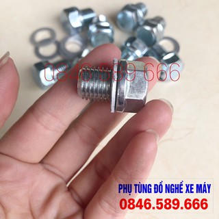 Ốc Rốn Dầu Long Đen 13 Ly Xe Máy Bị Chờn