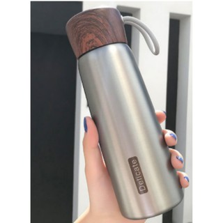 BÌNH GIỮ NHIỆT NẮP GỖ DELICATE 500ML