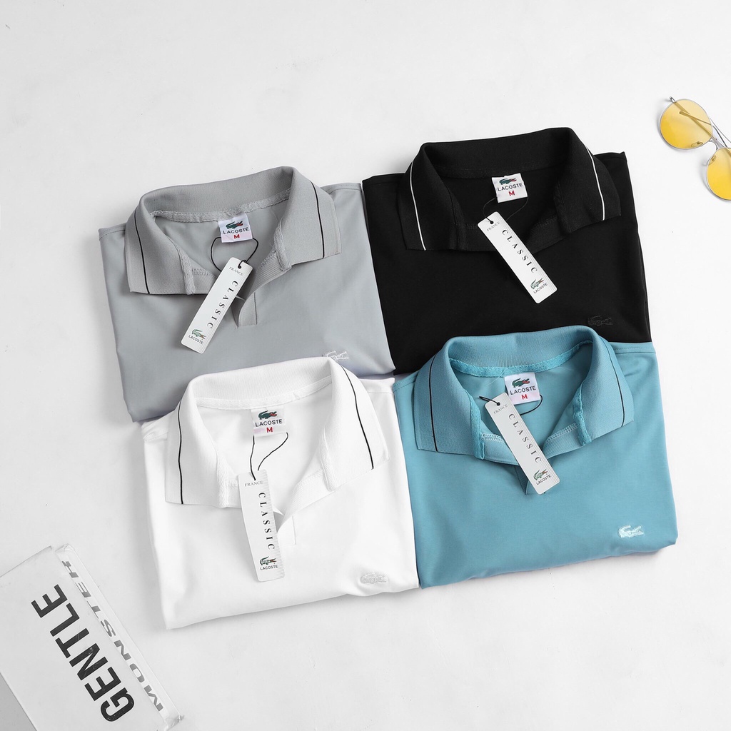 Áo thun lacos nam, vải cotton 100%