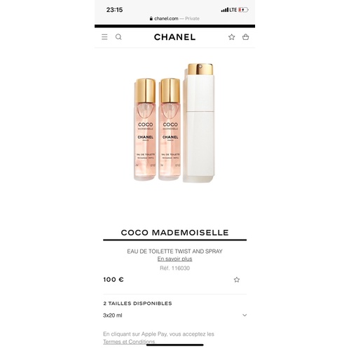 Set Nước Hoa Nữ Chanel Coco Mademoiselle 3 Chai 20ml chính hãng pháp