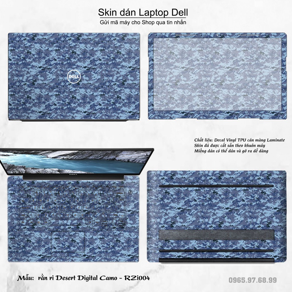 Skin dán Laptop Dell in hình rằn ri _nhiều mẫu 2 (inbox mã máy cho Shop)