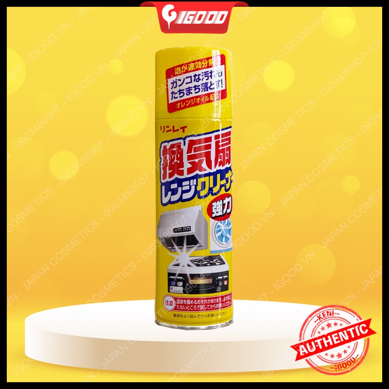 IGOOD - Xịt mảng bám, dầu mỡ Rinrei Nhật Bản 330ml