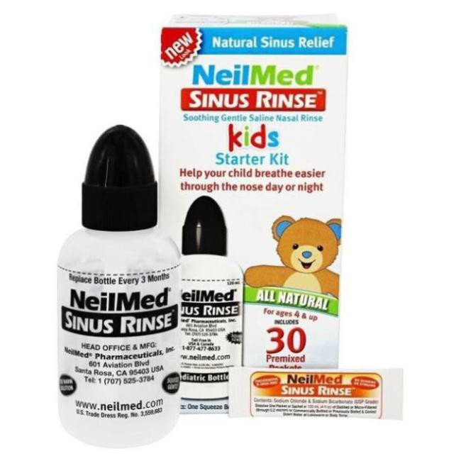 [Neilmed ] Bình rửa mũi Sinus Rinse kèm 30 gói muối cho bé