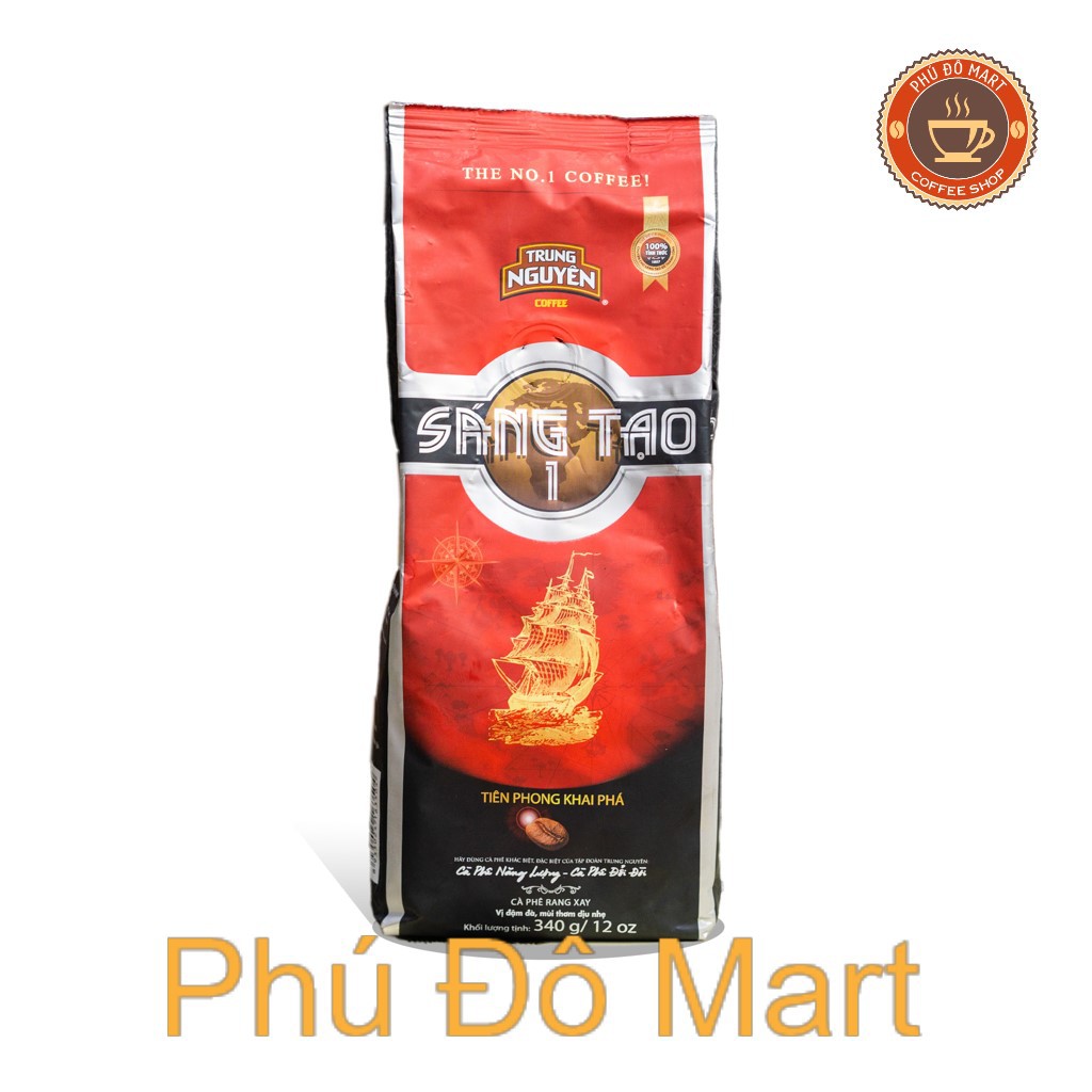 Cà Phê Rang Xay Pha Phin Trung Nguyên Sáng Tạo 1 - Loại Gói 340gr