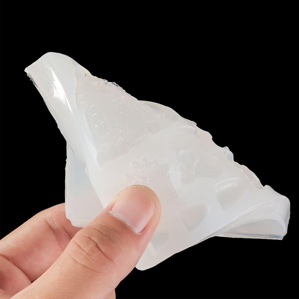 MAG Khuôn Silicone Làm Mặt Dây Chuyền Hình Hoa Tuyết &amp; Chuông Giáng Sinh DIY