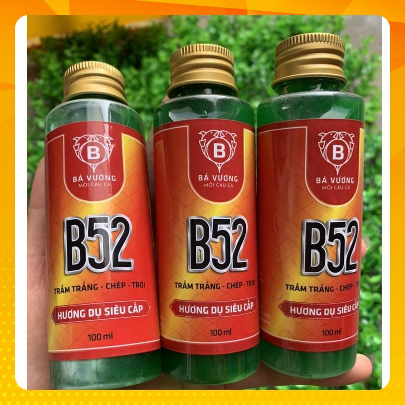 Hương Liệu CÂU CÁ B52 Bá Vương - Dụ Trắm trắng, Trôi, Chép LỌ 100ml
