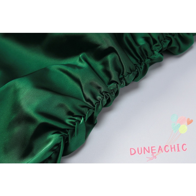 DUNEA Đầm Dự Tiệc Hai Dây Hở Lưng Xếp Ly Xinh Xắn Dành Cho Nữ