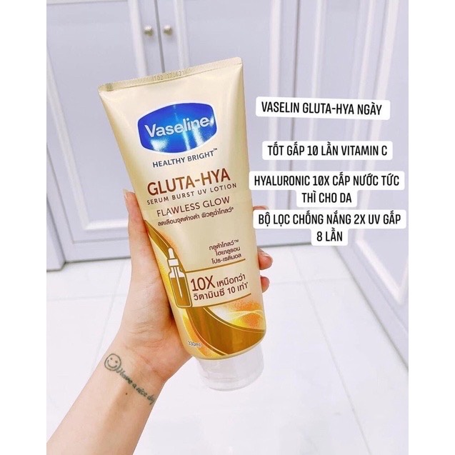 DƯỠNG THỂ TRẮNG DA VASELINE HEALTHY BRIGHT GLUTA-HYA SERUM