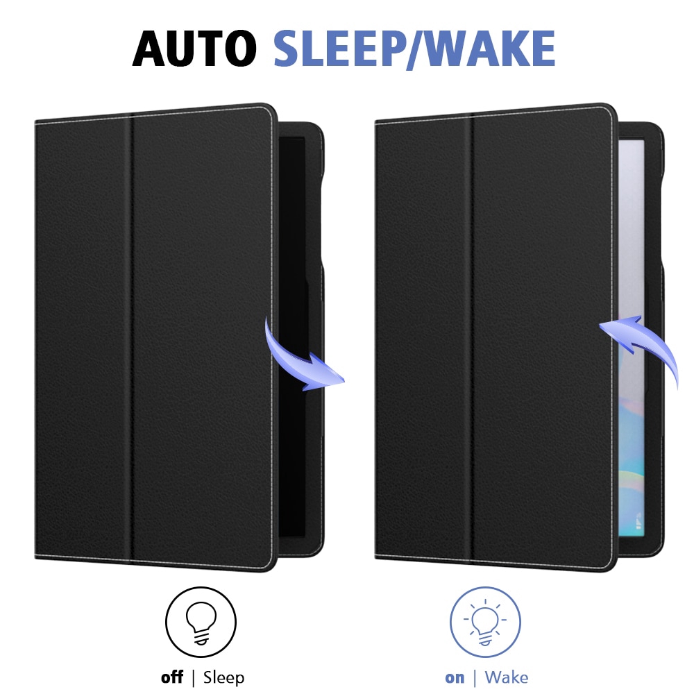 Bao da máy tính bảng bằng PU mềm siêu mỏng nắp gập cho Samsung Galaxy Tab S6 10.5”