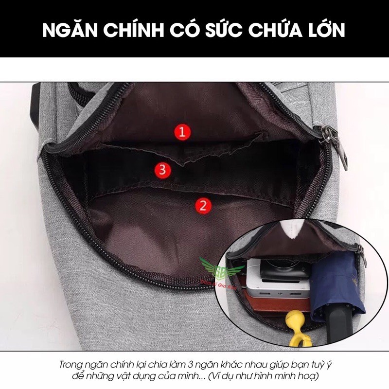 Túi Đeo Chéo Nam Nữ Mini Đi Chơi Vải Canvas Phong Cách Hàn Quốc Nhiều Ngăn Tiện Dụng Mã 01. | WebRaoVat - webraovat.net.vn