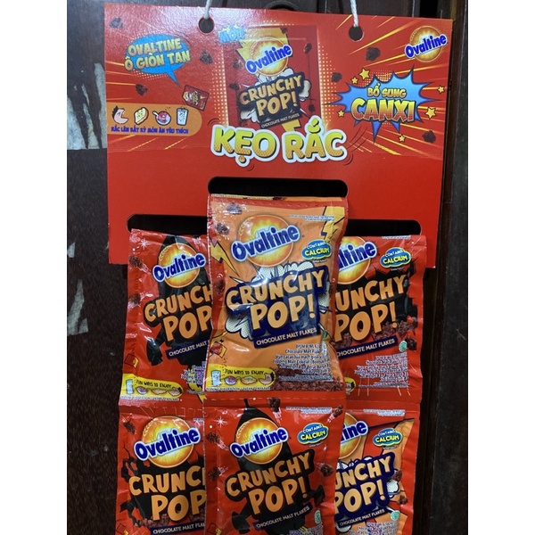 Vỉ kẹo rắc Ovaltine Crunchy POP Vị Socola 8gx30 gói