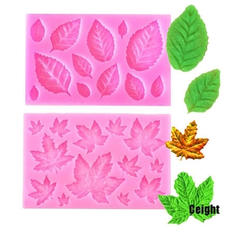 Khuôn Làm Bánh Chất Liệu Silicone Tự Làm Hình Lá Hoa Hồng