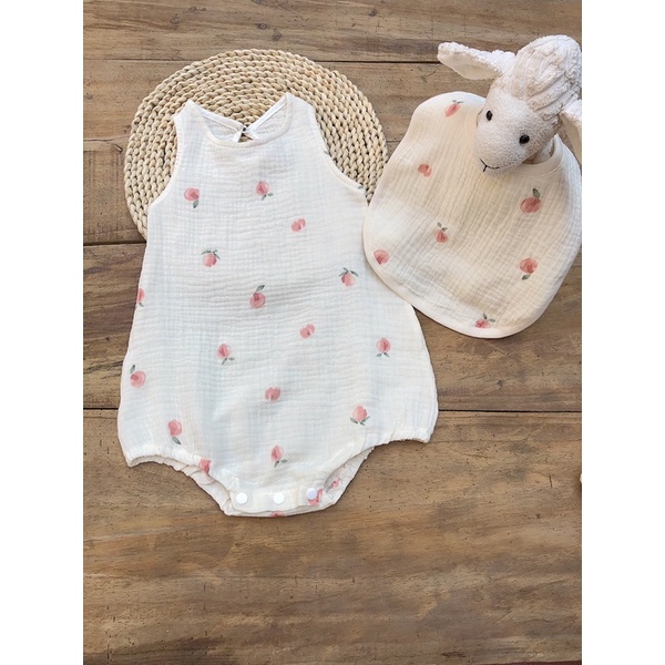 Body xô muslin siêu thoáng cho bé