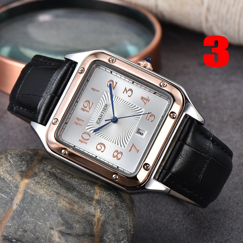 Đồng Hồ Đeo Tay Nam Có Lịch Ngày Dây Da Sang Trọng