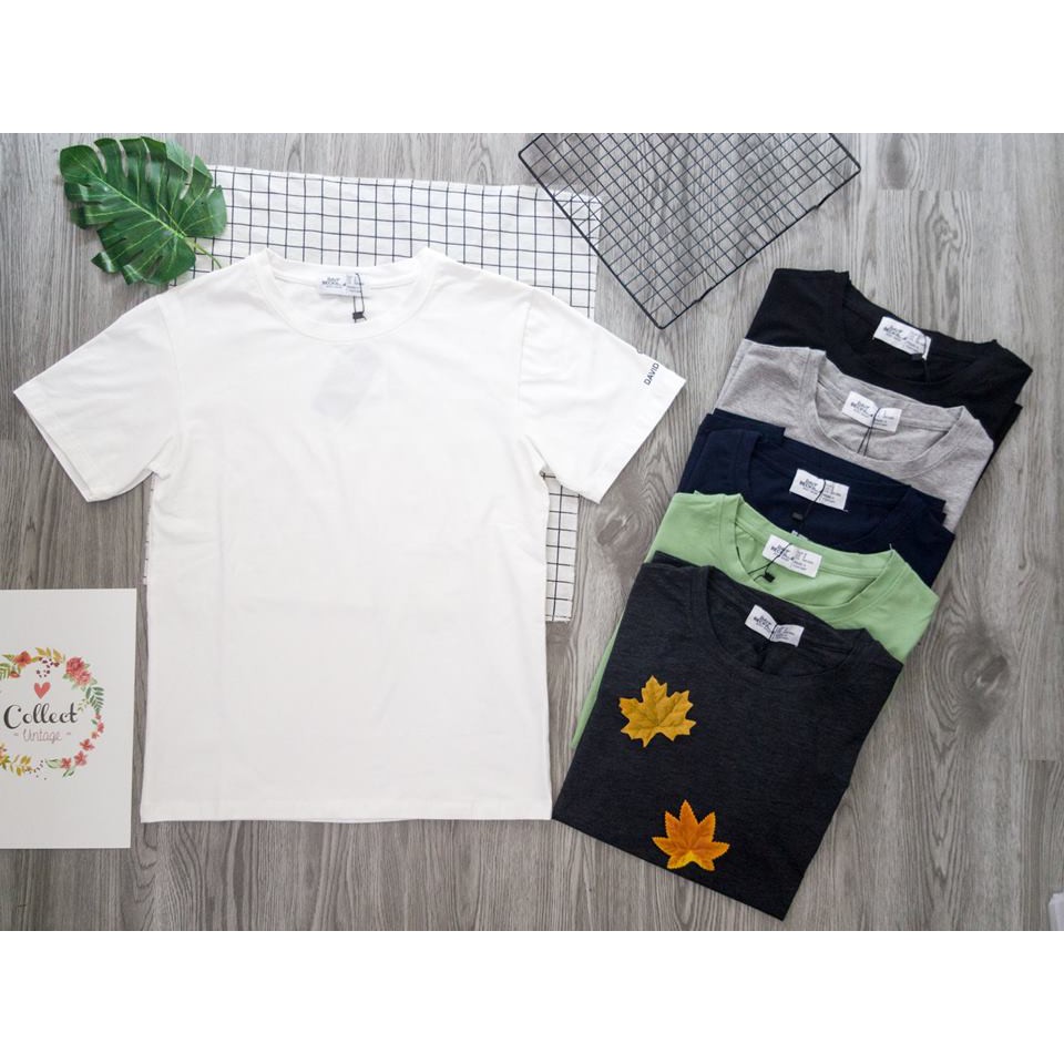 áo phông nam không cổ trơn body hàn quốc