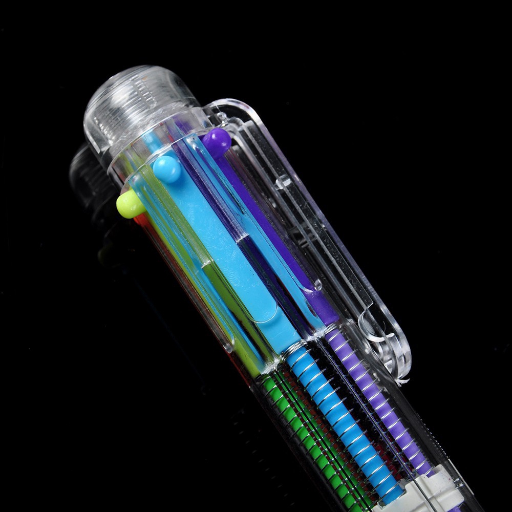 Bút Bi Nhiều Màu Thiết Kế 6 Trong 1 Tiện Lợi