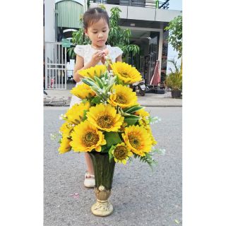 Cụm hướng dương vải. 50k