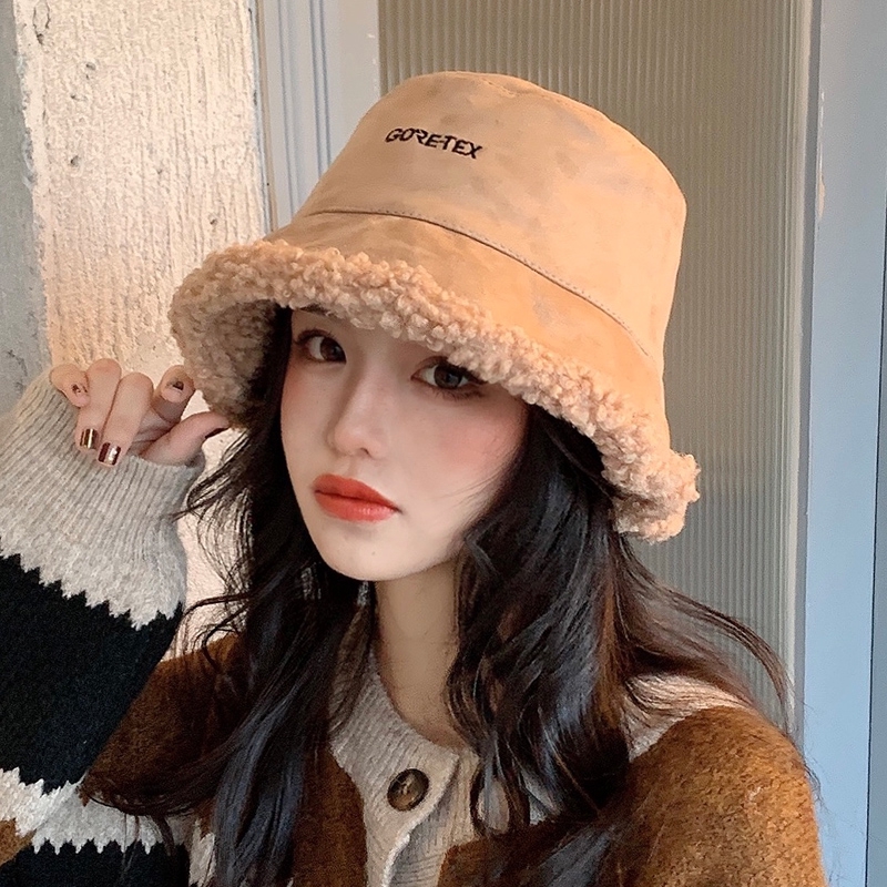 Nón Tai Bèo Giả Lông Cừu Hai Mặt Thời Trang Nhật Hàn Dễ Phối Đồ Cho Nữ